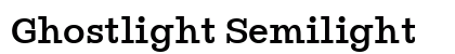 Ghostlight Semilight font free download