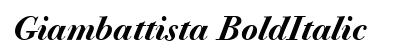 Giambattista BoldItalic font free download