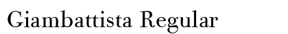 Giambattista Regular font free download