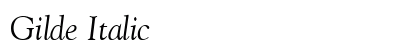 Gilde Italic Preview