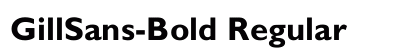 GillSans-Bold Regular font free download