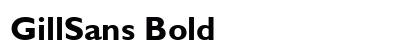GillSans Bold font free download