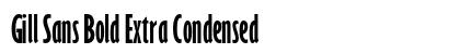Gill Sans Bold Extra Condensed Preview