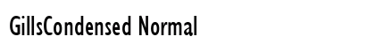 GillsCondensed Normal Preview