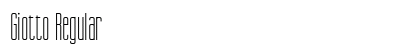 Giotto Regular Font Preview