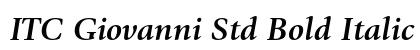 ITC Giovanni Std Bold Italic font free download