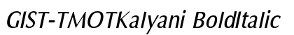 GIST-TMOTKalyani BoldItalic preview
