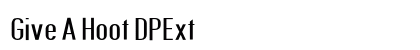 Give A Hoot DPExt font free download