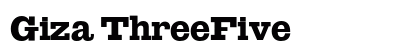 Giza ThreeFive font free download