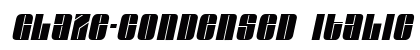 Glaze-Condensed Italic font free download
