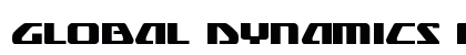 Global Dynamics Regular font free download