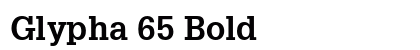 Glypha 65 Bold Preview