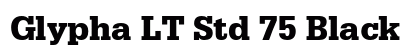 Glypha LT Std 75 Black Preview