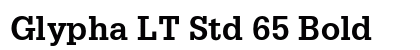 Glypha LT Std 65 Bold font free download