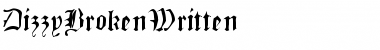 DizzyBrokenWritten Font