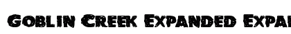 Goblin Creek Expanded Expanded Font Preview
