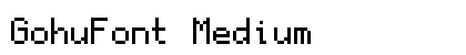 GohuFont Medium Preview