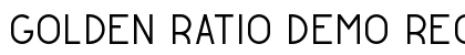 Golden Ratio Demo Regular font free download