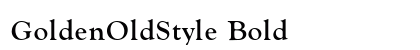 GoldenOldStyle Bold font free download