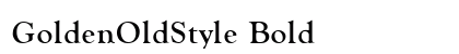 GoldenOldStyle Bold Preview