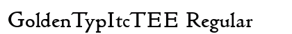 GoldenTypItcTEE Regular font free download