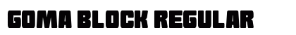 Goma Block Regular font free download