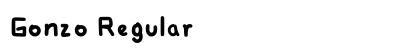 Gonzo Regular Font Preview