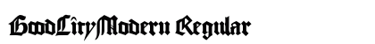 GoodCityModern Regular font free download