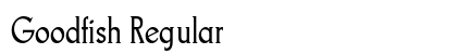 Goodfish Regular font free download