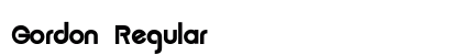 Gordon Regular font free download