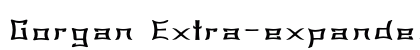 Gorgan Extra-expanded Bold font free download