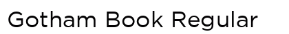 Gotham Book Regular font free download