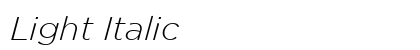 Light Italic Preview
