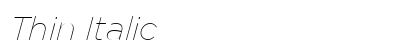 Thin Italic Preview