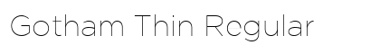 Gotham Thin Regular font free download