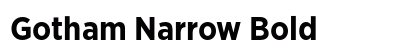 Gotham Narrow Bold font free download