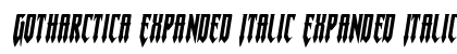 Gotharctica Expanded Italic Expanded Italic preview
