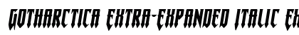 Gotharctica Extra-Expanded Italic Expanded Italic preview