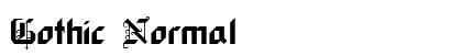 Gothic Normal font free download