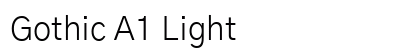 Gothic A1 Light font free download