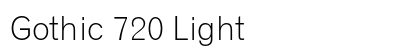 Gothic 720 Light Preview