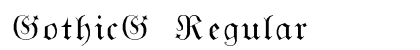 GothicG Regular Font Preview