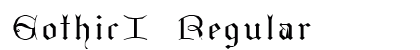 GothicI Regular font free download