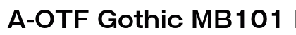 A-OTF Gothic MB101 Pr5 DB Preview