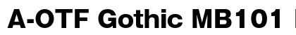 A-OTF Gothic MB101 Pr5 H Preview