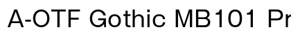 A-OTF Gothic MB101 Pr5 R font free download