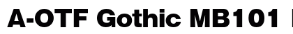 A-OTF Gothic MB101 Pr5 U Preview