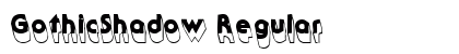 GothicShadow Regular Font Preview