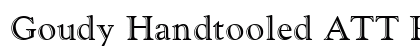 Goudy Handtooled ATT Regular Font Goudy Handtooled ATT Regular Font Preview