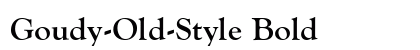 Goudy-Old-Style Bold Preview
